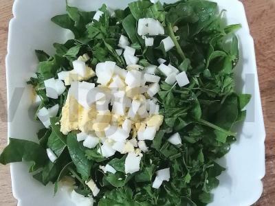 Salotos su špinatais ir kanapių aliejumi Žingsnis 4