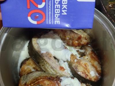 Sultingas storžnyplis grietinėlės-česnako padaže Žingsnis 7