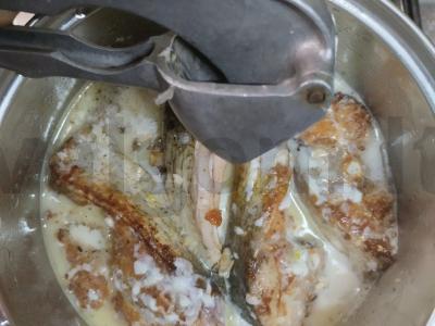 Sultingas storžnyplis grietinėlės-česnako padaže Žingsnis 8