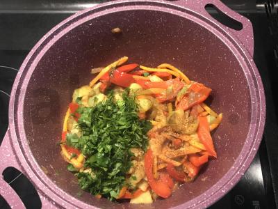 Nudų su daržovėmis, prieskoniais ir žolelėmis Žingsnis 5