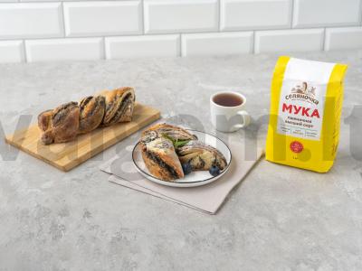 Rulėtas „Kosička“ su aguonomis be tešlos pagrindine nuotrauka