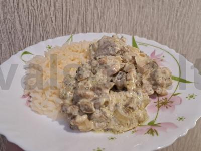 Vištienos filė su grybais grietinėlėje Žingsnis 11