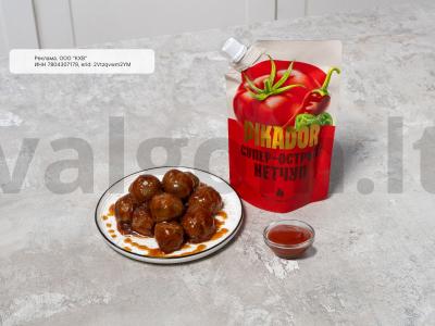 Aštrūs-saldūs kukuliai orkaitėje pagrindine nuotrauka