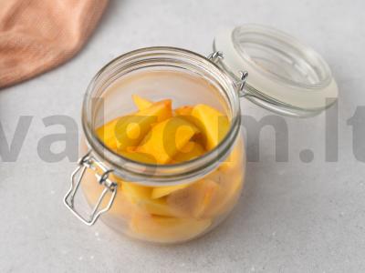 Persikų džemas su kauliukais Žingsnis 1