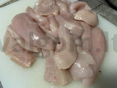 Jūlienas su vištiena ir pievagrybiais su muskato riešutu Žingsnis 3