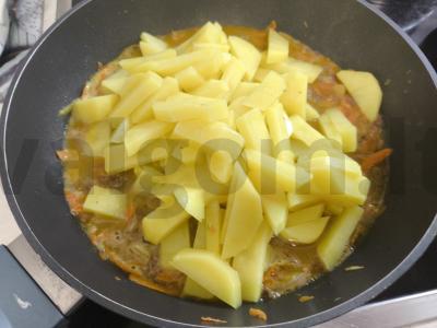 Bulvės su jautienos troškiniu vakarienei Žingsnis 6