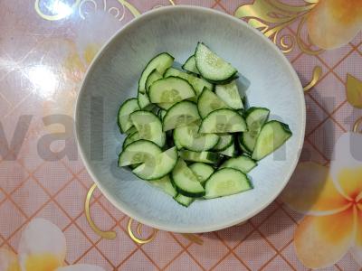 Sultingas daržovių salotas „Veronika“ Žingsnis 1