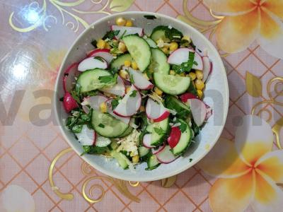 Sultingas daržovių salotas „Veronika“ pagrindine nuotrauka