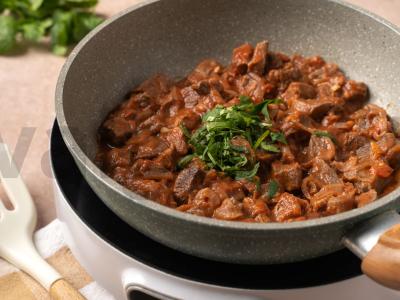 Veršienos čašušuli su pomidorų pasta Žingsnis 5