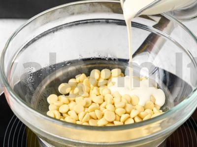 Varškės pyragas su baltu šokoladu Žingsnis 2