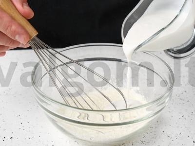 Varškės pyragas su baltu šokoladu Žingsnis 3