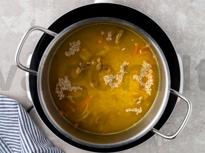 Ryžiai su vištienos skrandžiais Žingsnis 6