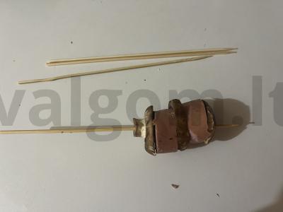 Šampinjonai su dešrelėmis ant iešmelių Žingsnis 5