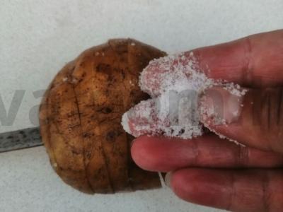 Bulvytė su šonine ant anglių Žingsnis 3