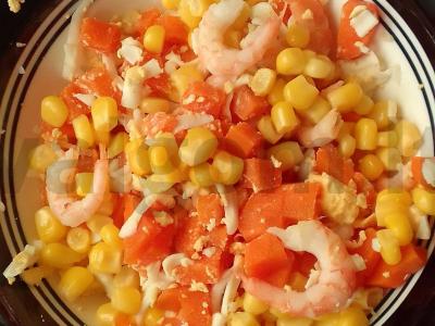 Sotūs salotas su kukurūzais Žingsnis 7