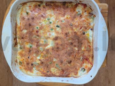 Skani vištienos ir meksikietiškų daržovių apkepas pagrindine nuotrauka