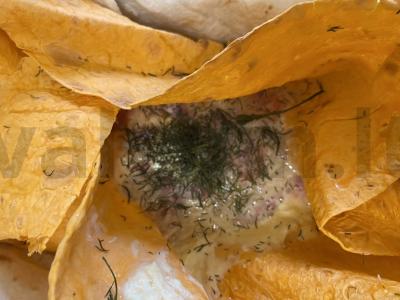 Omletas su pomidorais ir sūriu lavaše Žingsnis 7