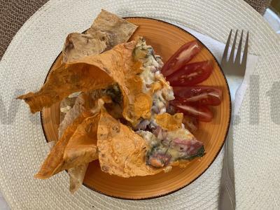 Omletas su pomidorais ir sūriu lavaše pagrindine nuotrauka