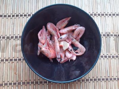 Krevetės terijaki padaže su sezamu Žingsnis 1