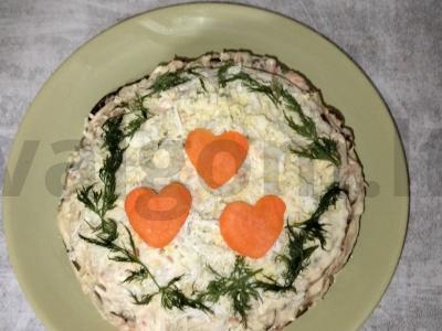 Švelnus kepenėlių tortas su česnaku Žingsnis 10