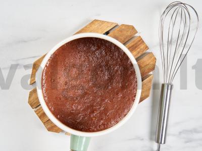 Šokoladinė žemės riešutų pasta su riešutais Žingsnis 3