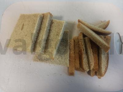 Skrebučiai su tunu ir žaliu svogūnu per 10 minučių Žingsnis 1