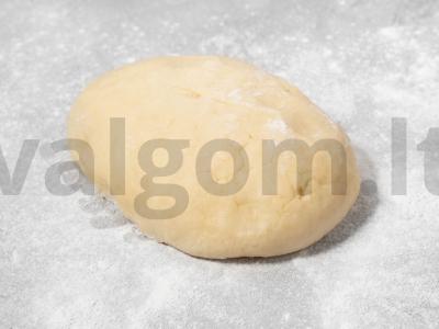 Smėliniai sausainiai su šokoladiniu glajumi Žingsnis 5