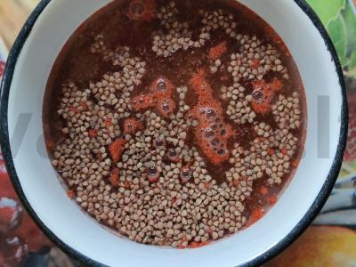 Grikių košė su rožiniu vynu Žingsnis 2