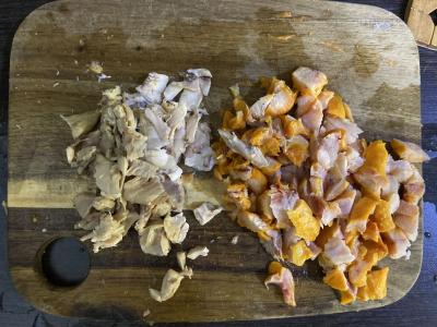 Kvapnus žirnių sriuba su rūkytomis vištienos krūtinėlėmis Žingsnis 5