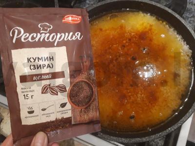 Kumpio plovas su marinuotais agurkais Žingsnis 11