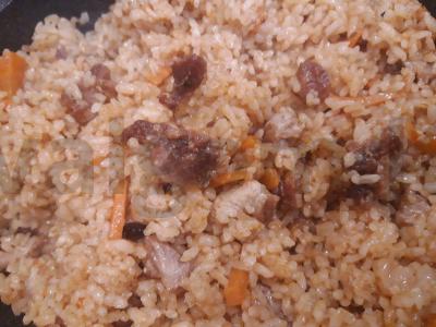 Kumpio plovas su marinuotais agurkais Žingsnis 13