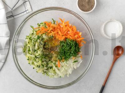 Cukinijų blynai Žingsnis 3