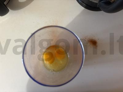 Blynai su kumpiu oro grilyje Žingsnis 1