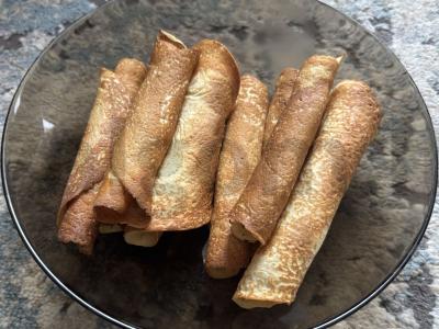 Blynai su kumpiu oro grilyje pagrindine nuotrauka