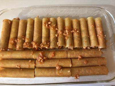 Kanelonai su vištienos faršu padaže Žingsnis 9