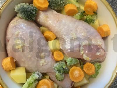 Pavasarinė vakarienė iš vištienos blauzdelių orkaitėje Žingsnis 5