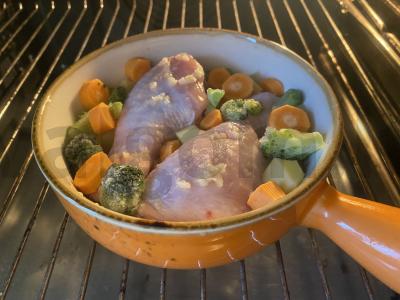 Pavasarinė vakarienė iš vištienos blauzdelių orkaitėje Žingsnis 6