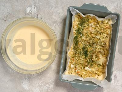 Žuvies pyragas su kefyru Žingsnis 5