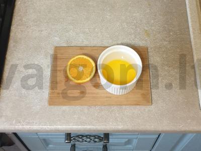 Keptas antis filė citrinos ir apelsinų padaže Žingsnis 2