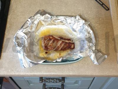 Keptas antis filė citrinos ir apelsinų padaže Žingsnis 5