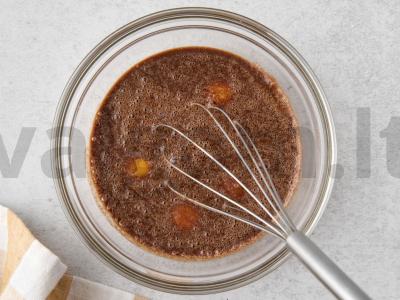 Vaisių trifle su šokoladu ir varškės sūriu Žingsnis 3