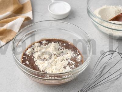 Vaisių trifle su šokoladu ir varškės sūriu Žingsnis 4