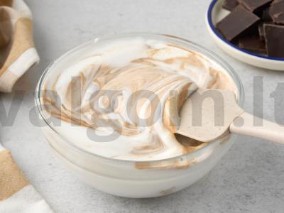 Vaisių trifle su šokoladu ir varškės sūriu Žingsnis 7