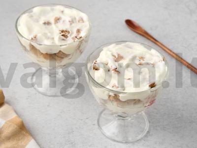 Vaisių trifle su šokoladu ir varškės sūriu Žingsnis 13