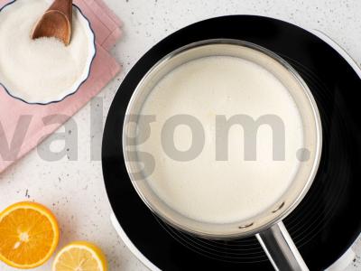 Citrininė panna cotta su apelsinų želė Žingsnis 2