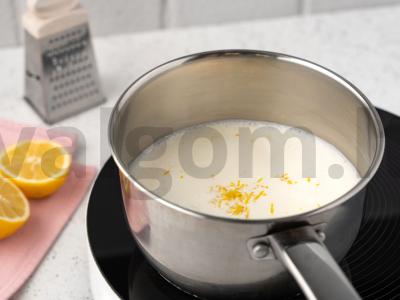 Citrininė panna cotta su apelsinų želė Žingsnis 3