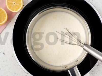 Citrininė panna cotta su apelsinų želė Žingsnis 4