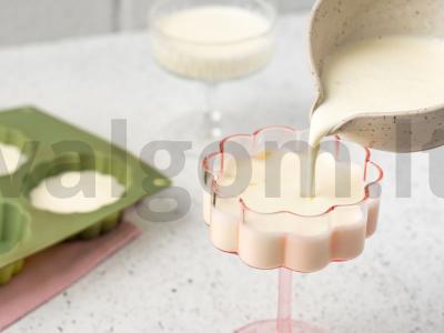 Citrininė panna cotta su apelsinų želė Žingsnis 5