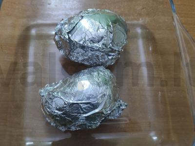 Salotas „Mimoza“ su karštai rūkyta upėtakiu Žingsnis 1