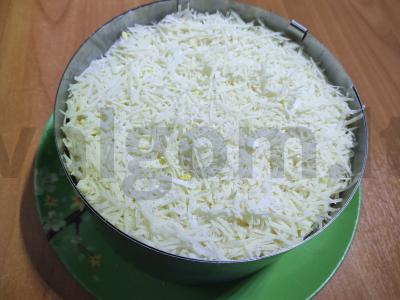 Salotas „Mimoza“ su karštai rūkyta upėtakiu Žingsnis 8